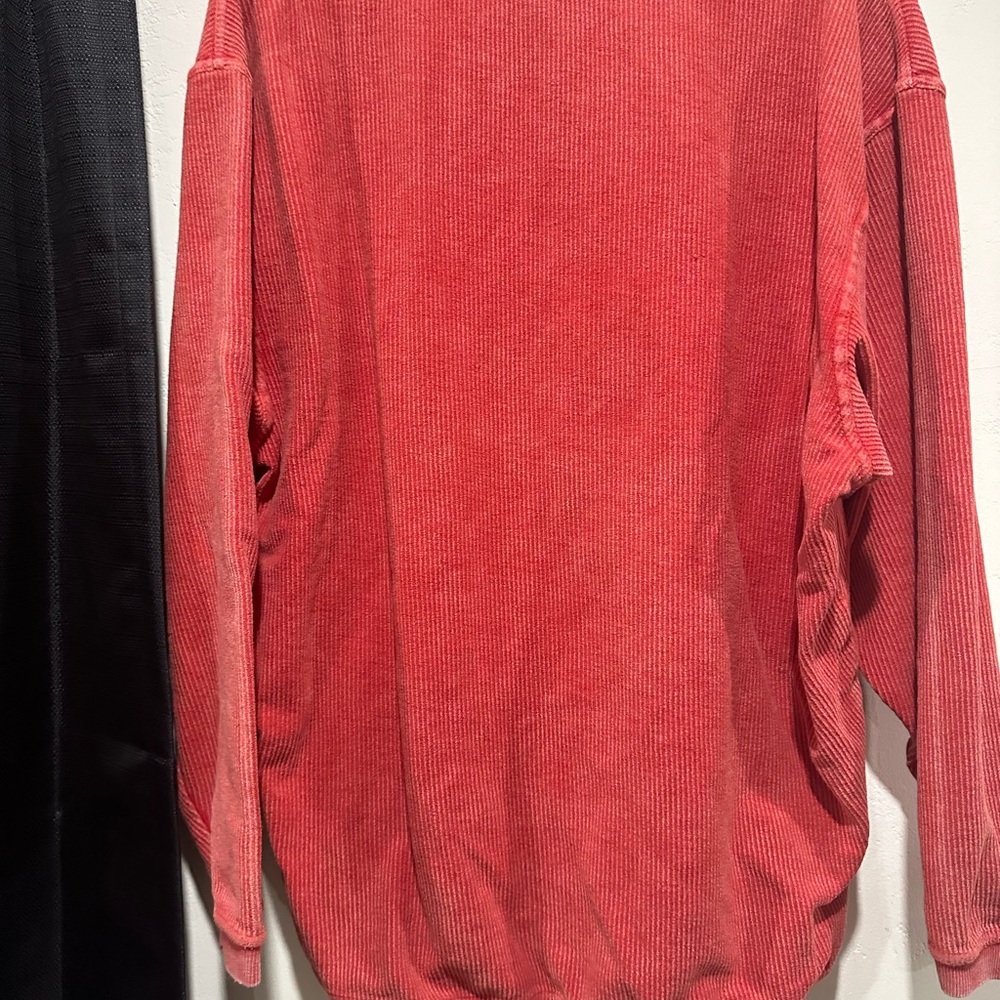 Red USA Women's ribbed sweater - Picture 6 of 9